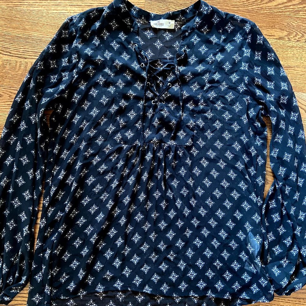 Hollister Long Sleeve Blouse (size:M)